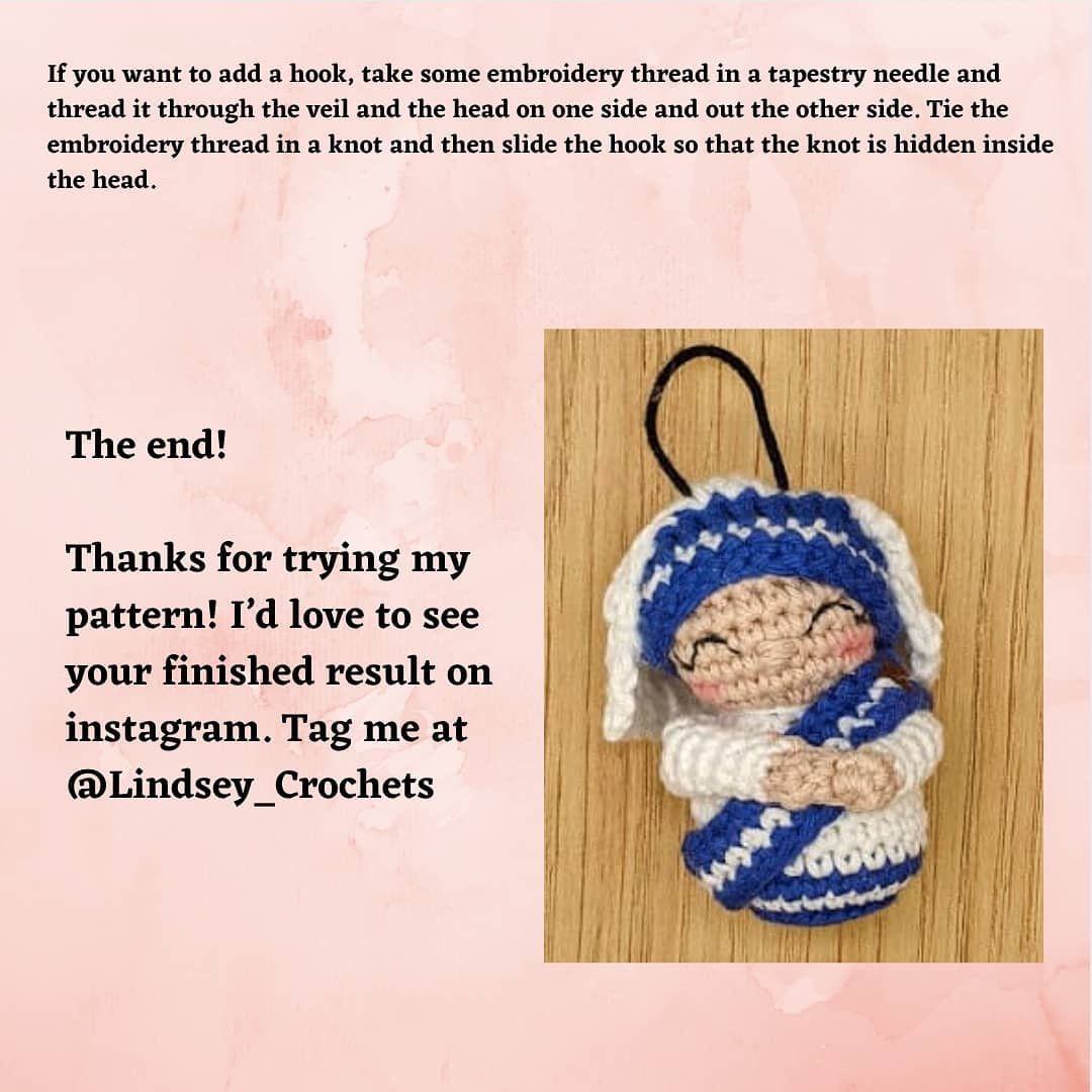 Crochet Mother Teresa Ornament Free Pattern Guide
