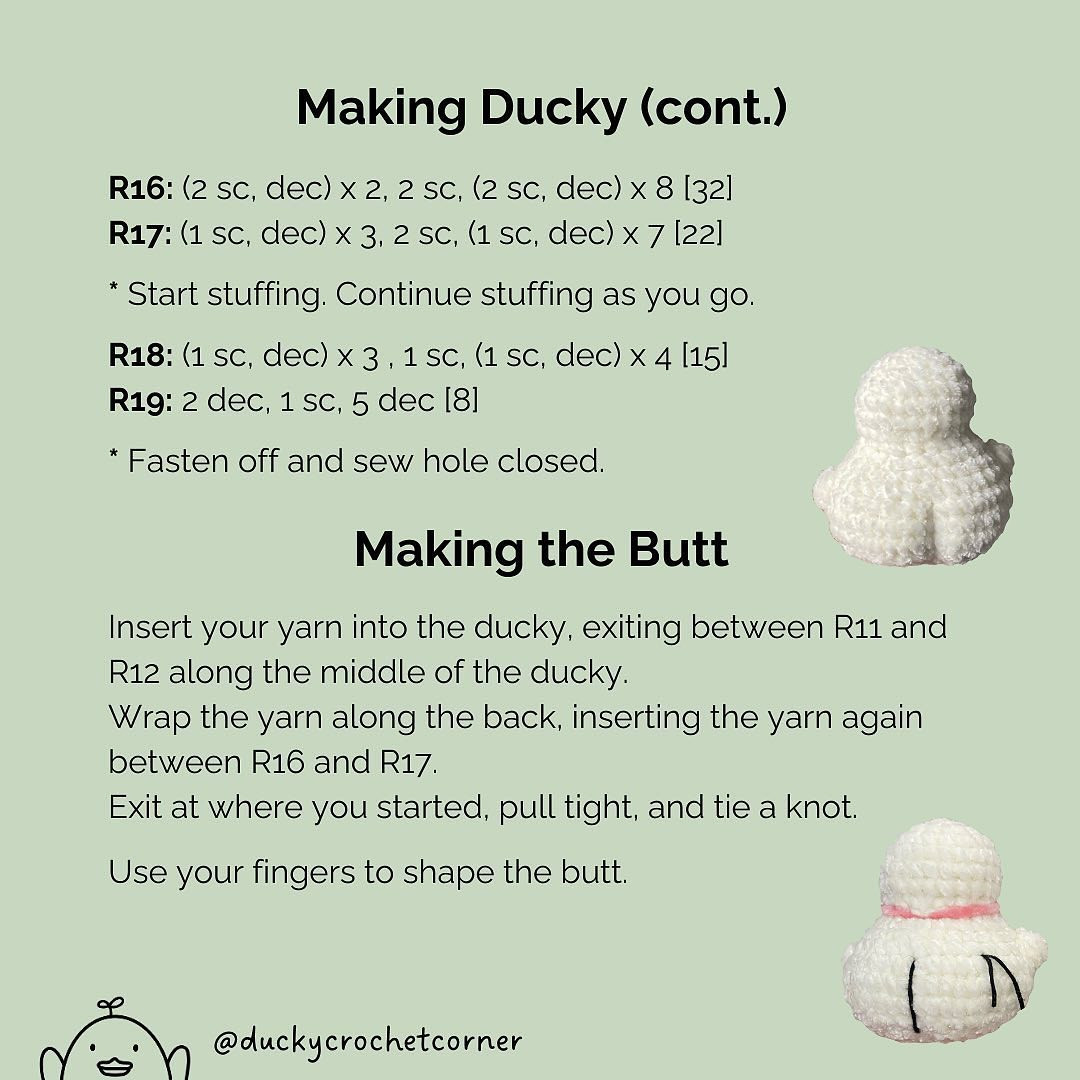 Crochet No-Sew Ducky: Easy and Free Pattern Tutorial
