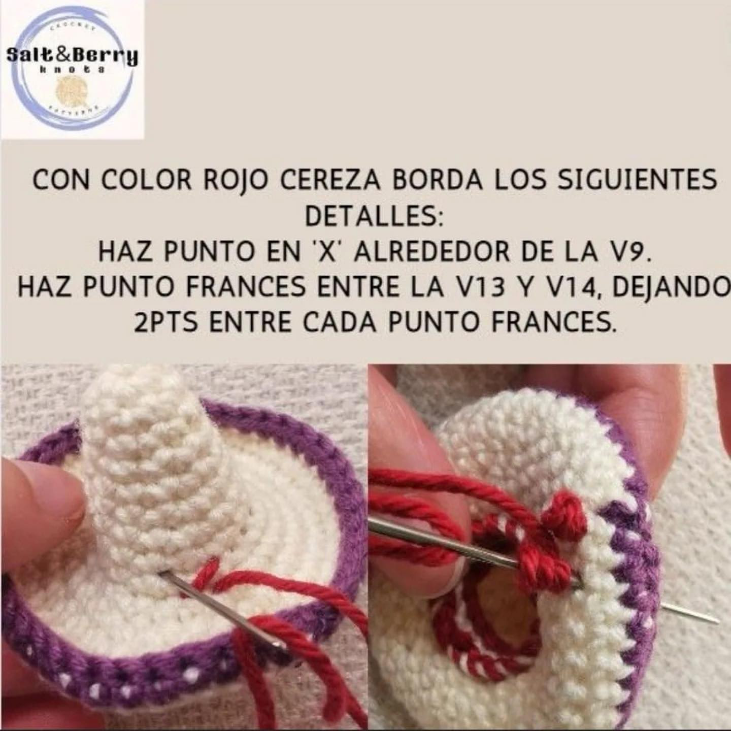 Crochet Pattern: Colorful Yarn with Miniature Hat