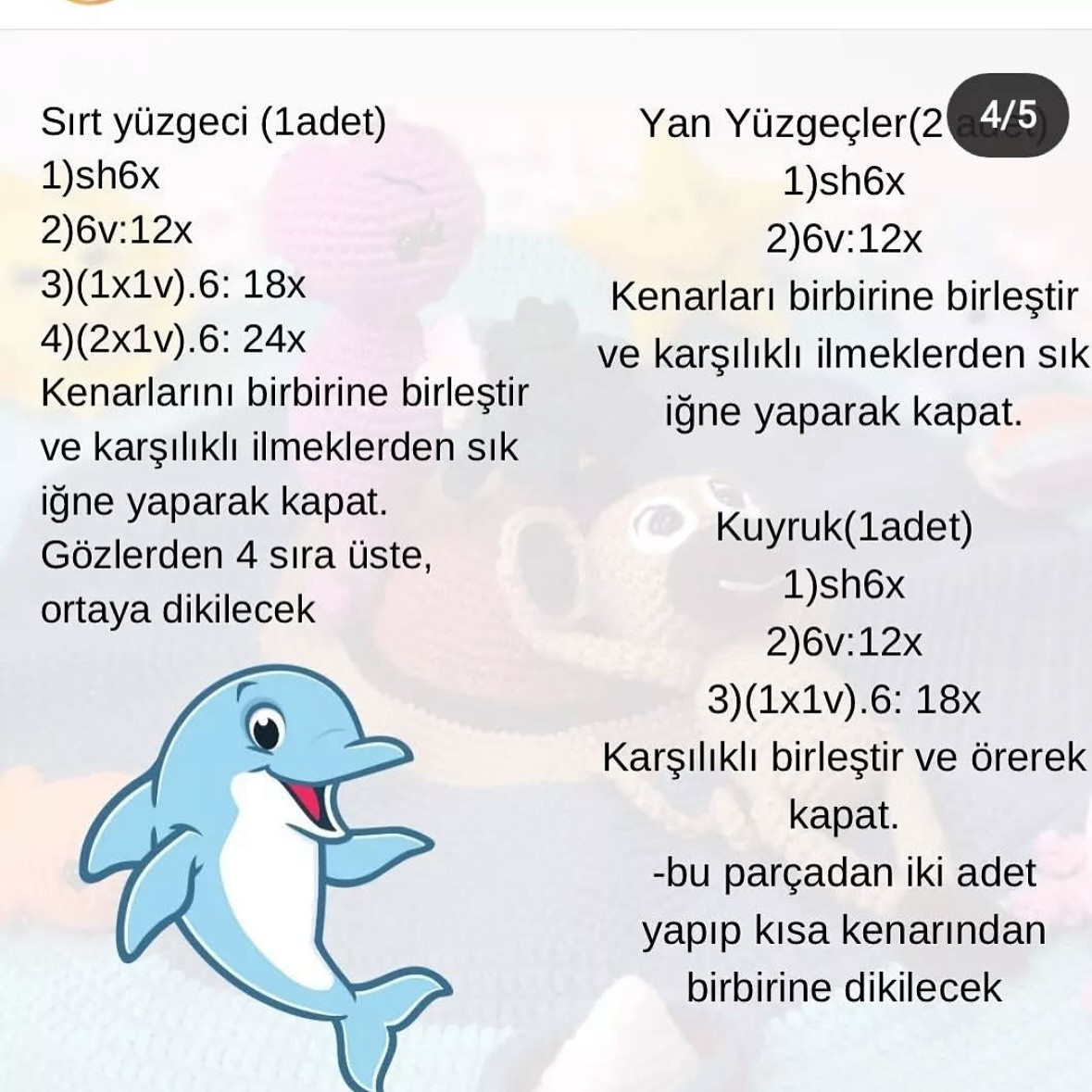 Crochet Pattern: Dolphin and Sun Dream Marathon