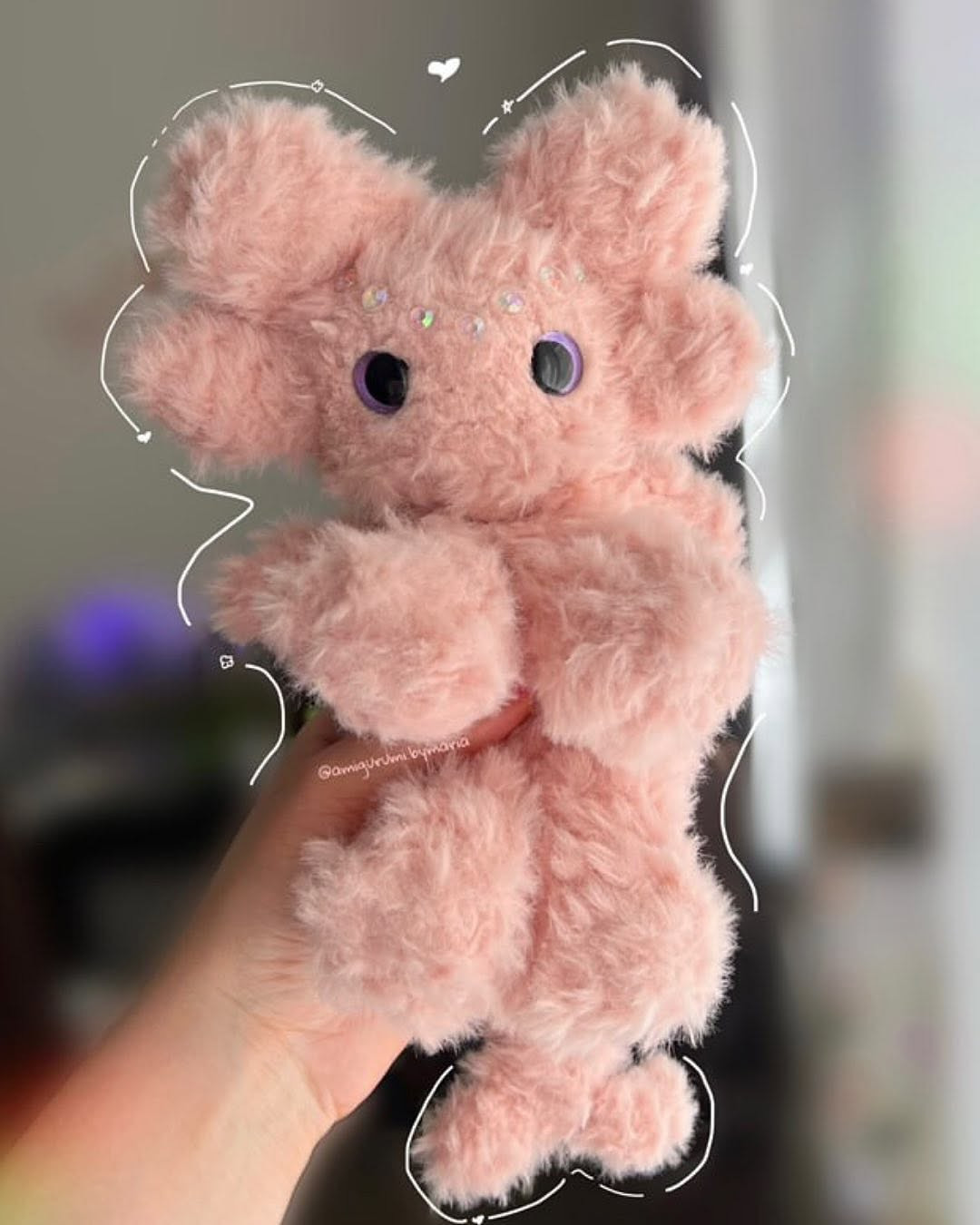 Crochet Pattern for Adorable Light Fury Dragon Toy
