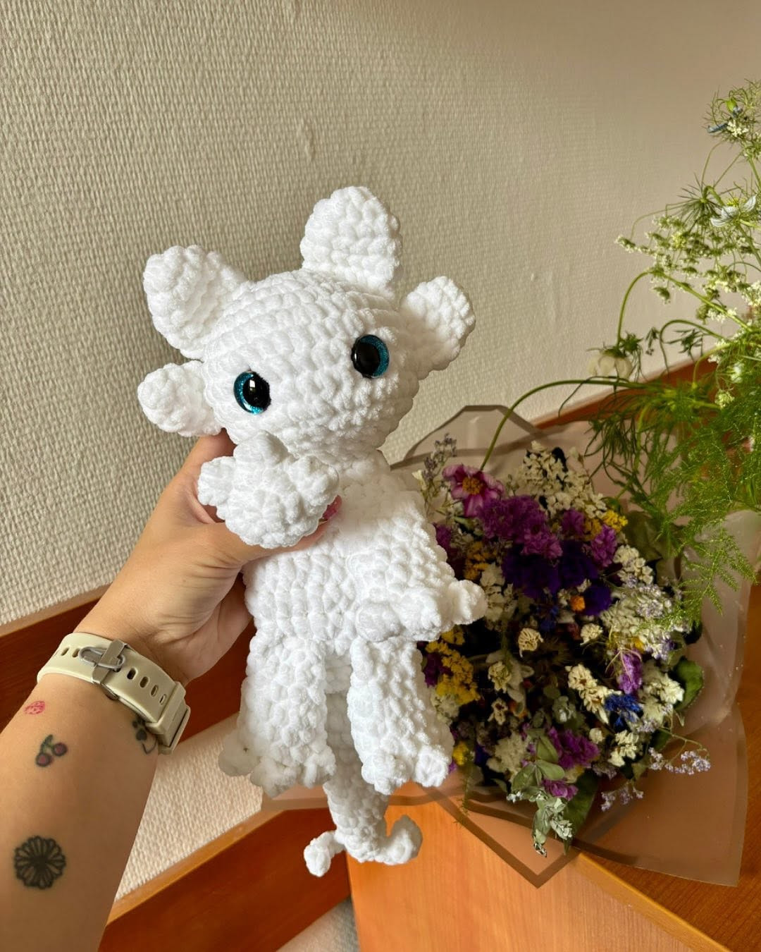 Crochet Pattern for Adorable Light Fury Dragon Toy