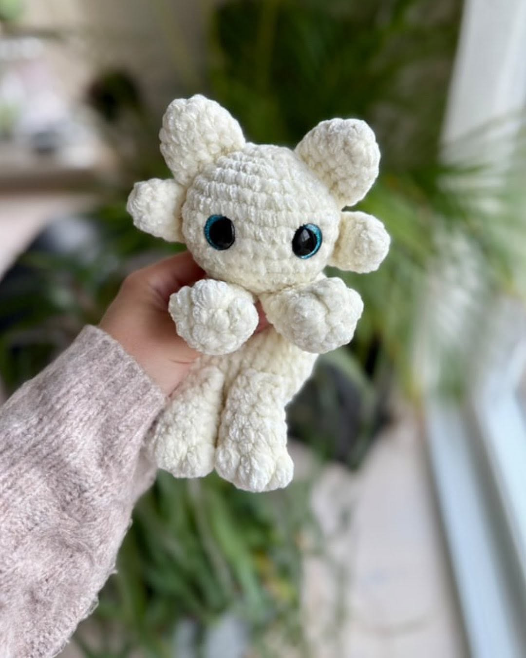 Crochet Pattern for Adorable Light Fury Dragon Toy
