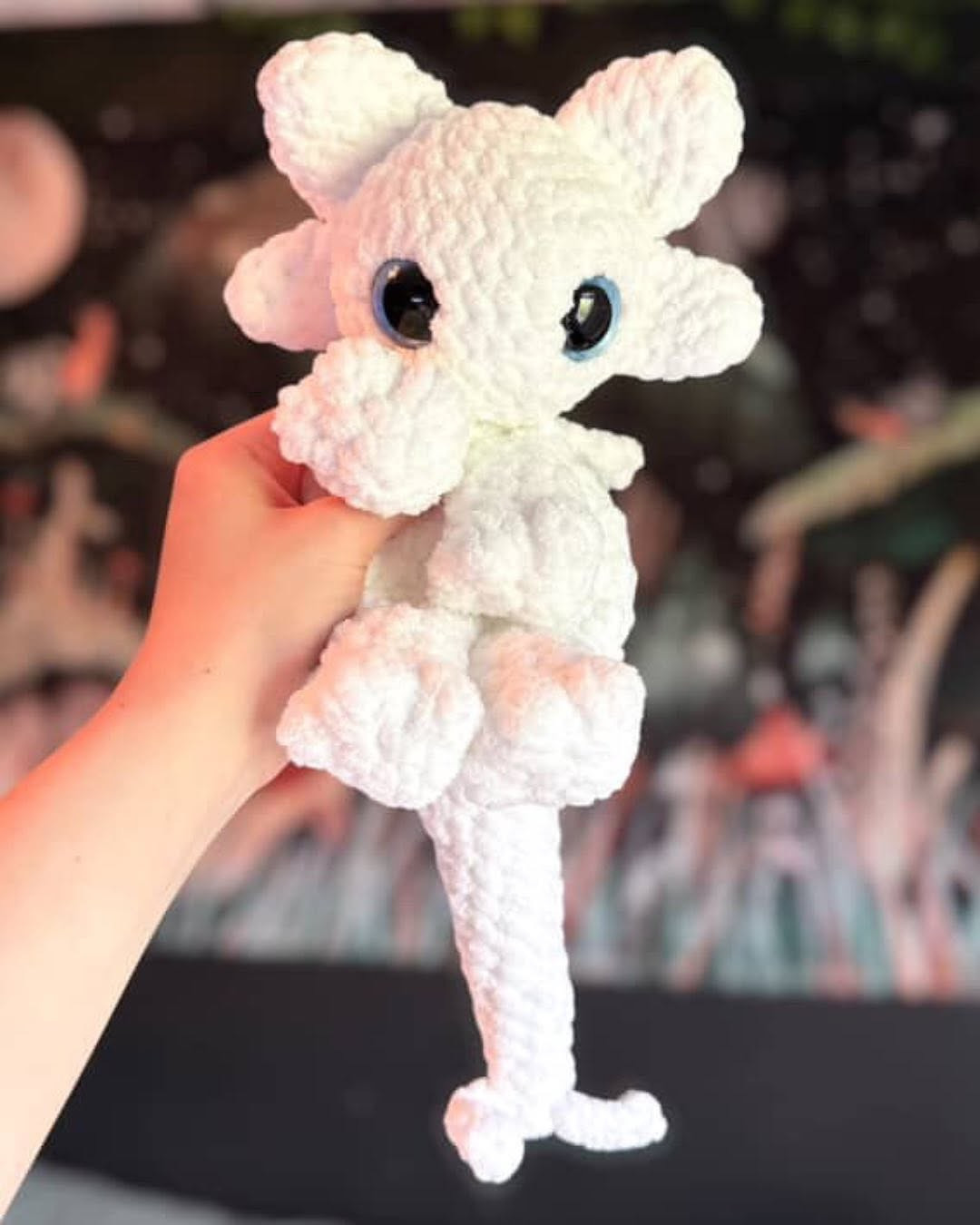Crochet Pattern for Adorable Light Fury Dragon Toy