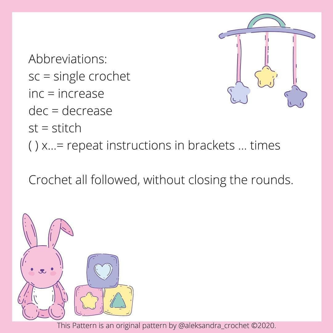 Crochet Pattern for Adorable Sleeping Bunny Toy