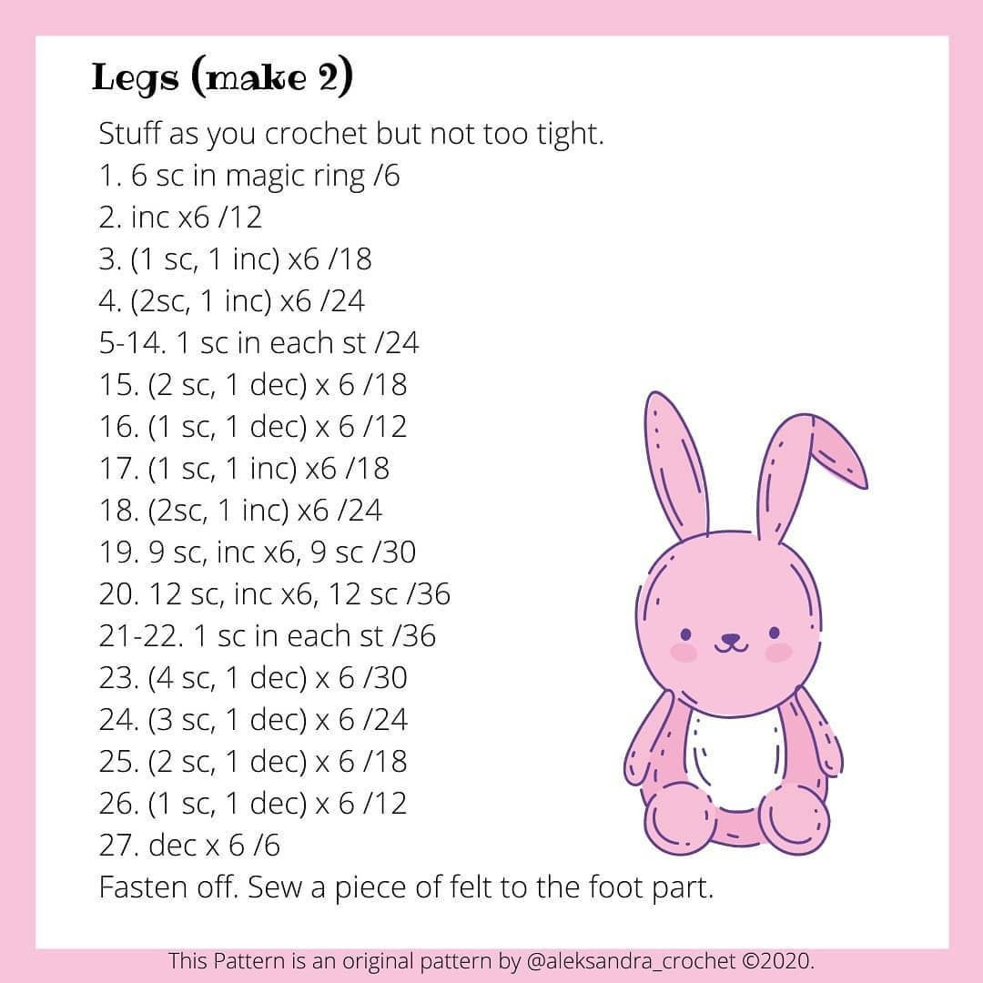 Crochet Pattern for Adorable Sleeping Bunny Toy