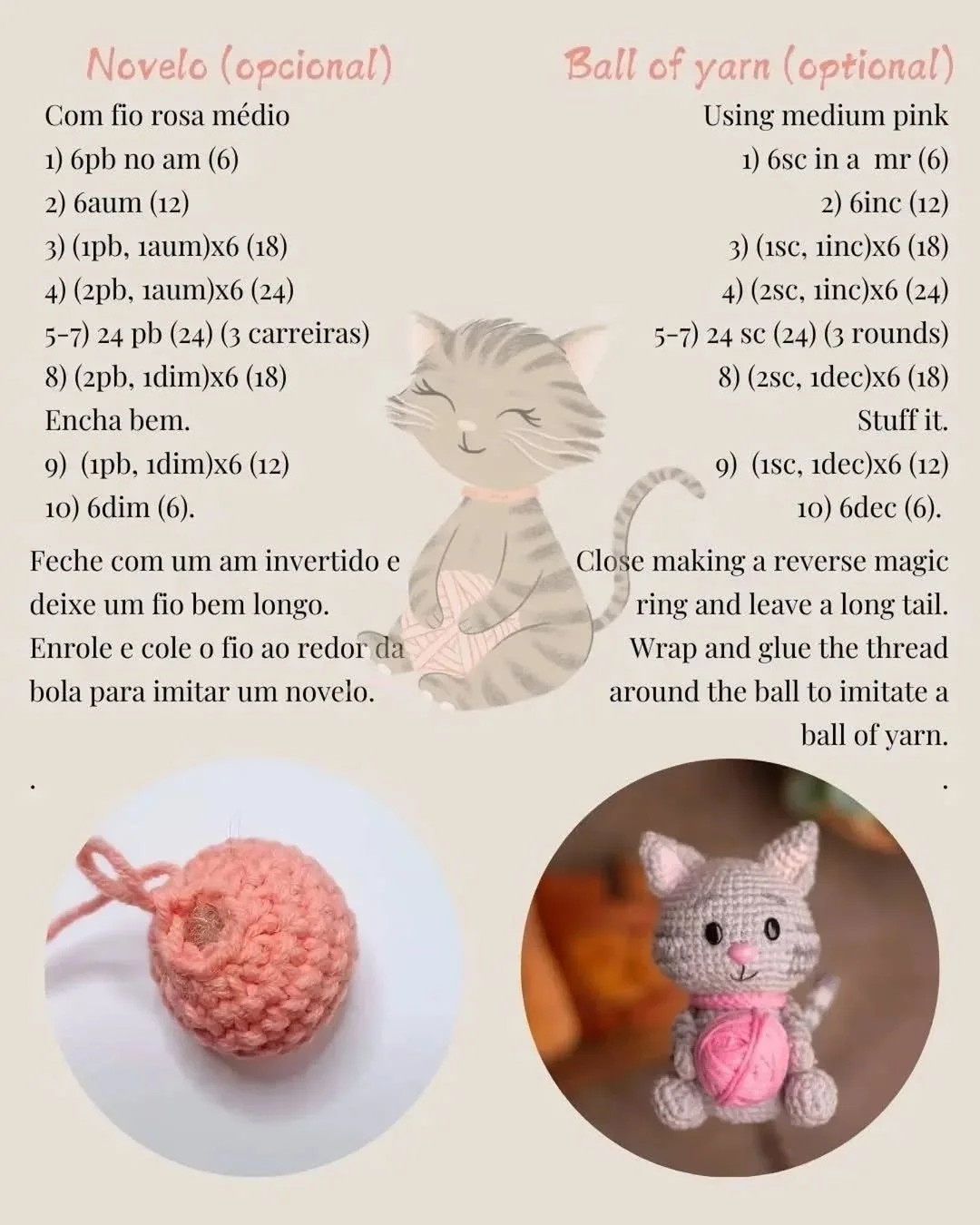 Crochet Pattern for Chloe the Cat Amigurumi