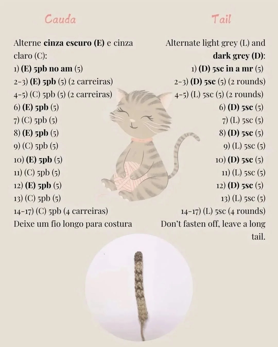 Crochet Pattern for Chloe the Cat Amigurumi