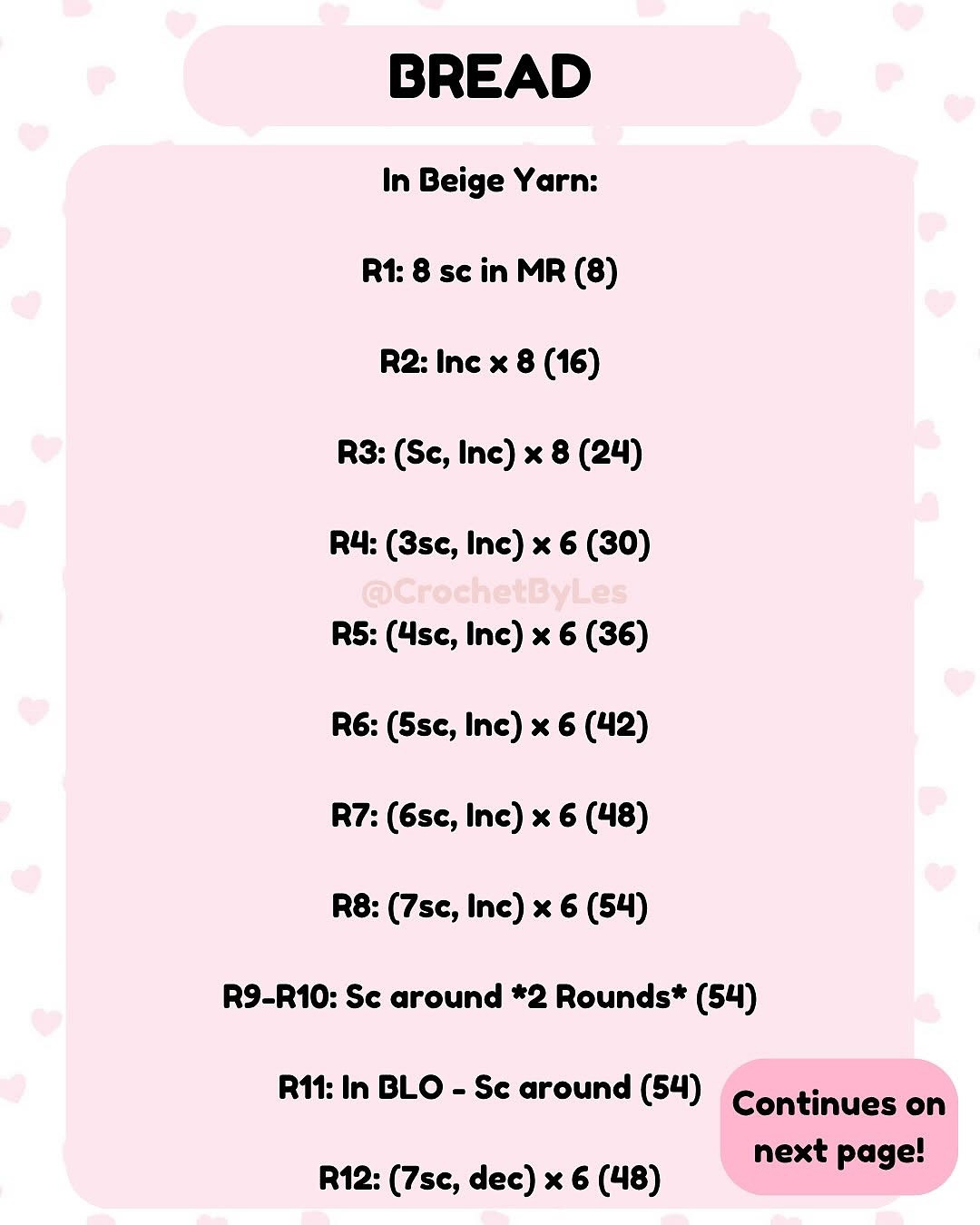 Crochet Pattern for Cute Concha JellyCat Plushie