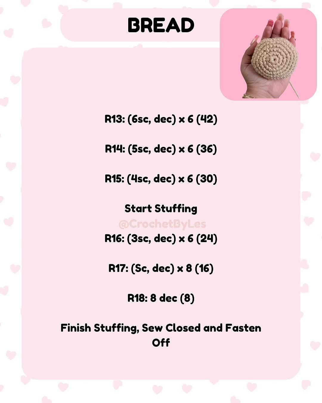 Crochet Pattern for Cute Concha JellyCat Plushie