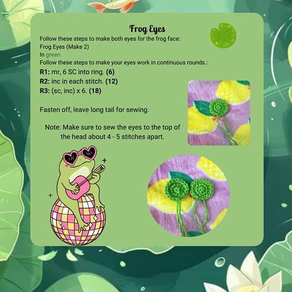 Crochet Pattern for Cute Frog Coaster - Free Design Guide