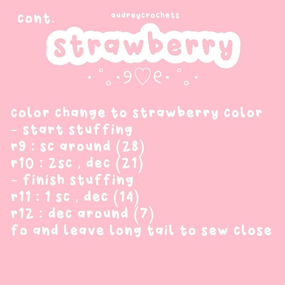 Crochet Pattern for Delicious Chocolate Covered Strawberries