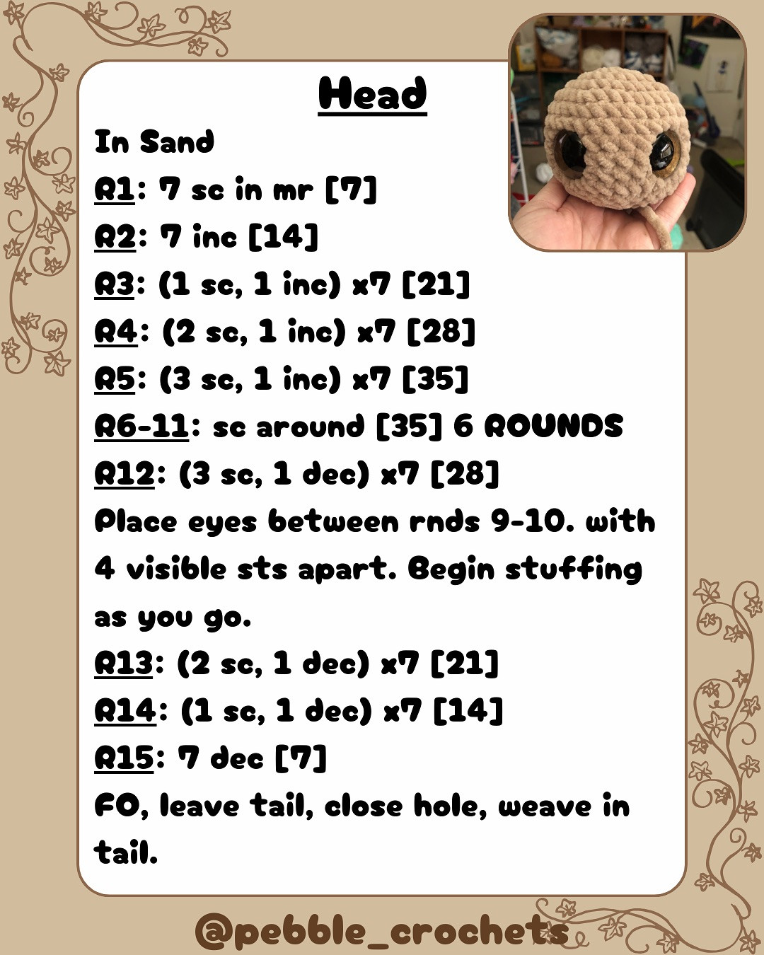 Crochet Pattern for Grumbly the Goblin - Free Download