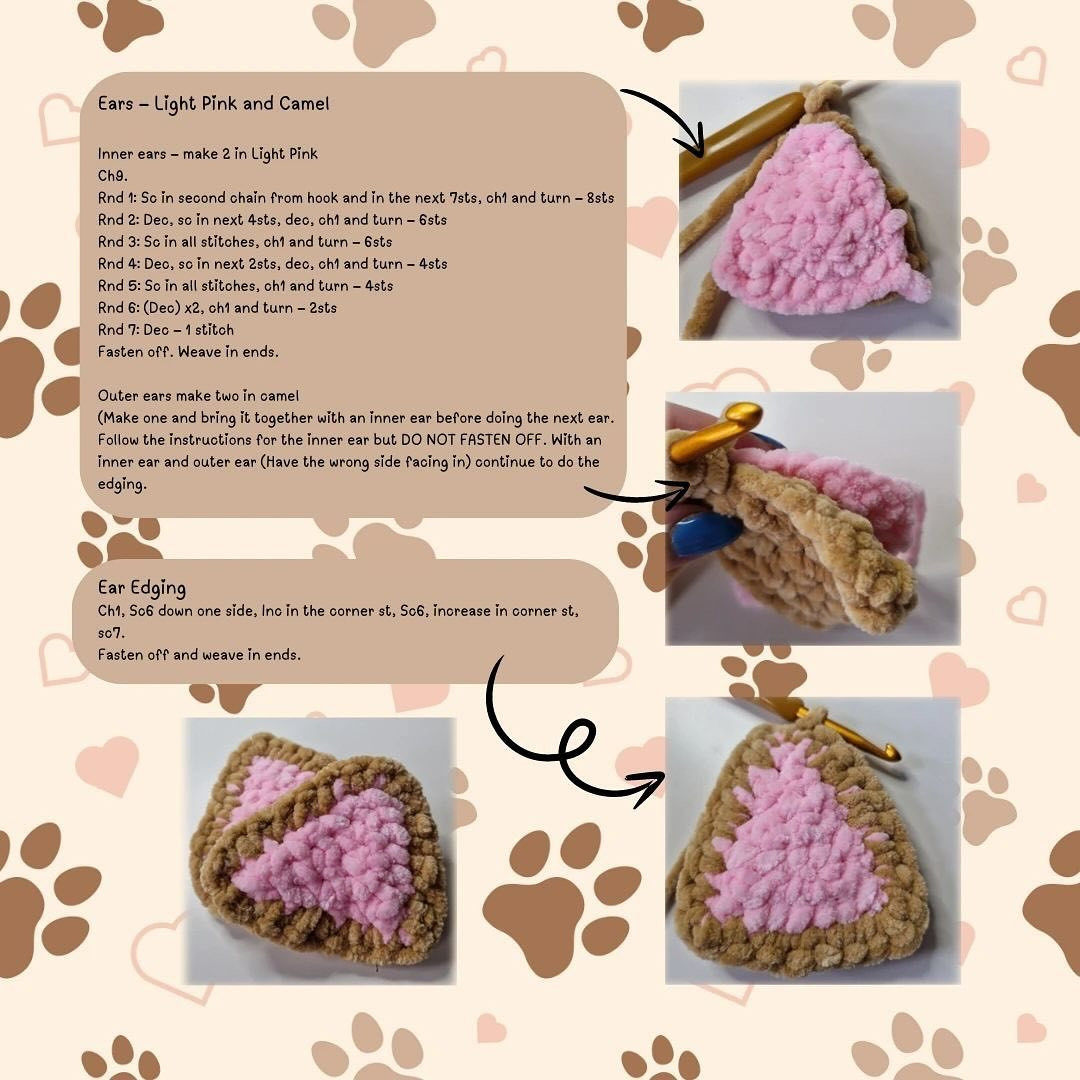 Crochet Pattern for Sadie the Pup Plush Toy