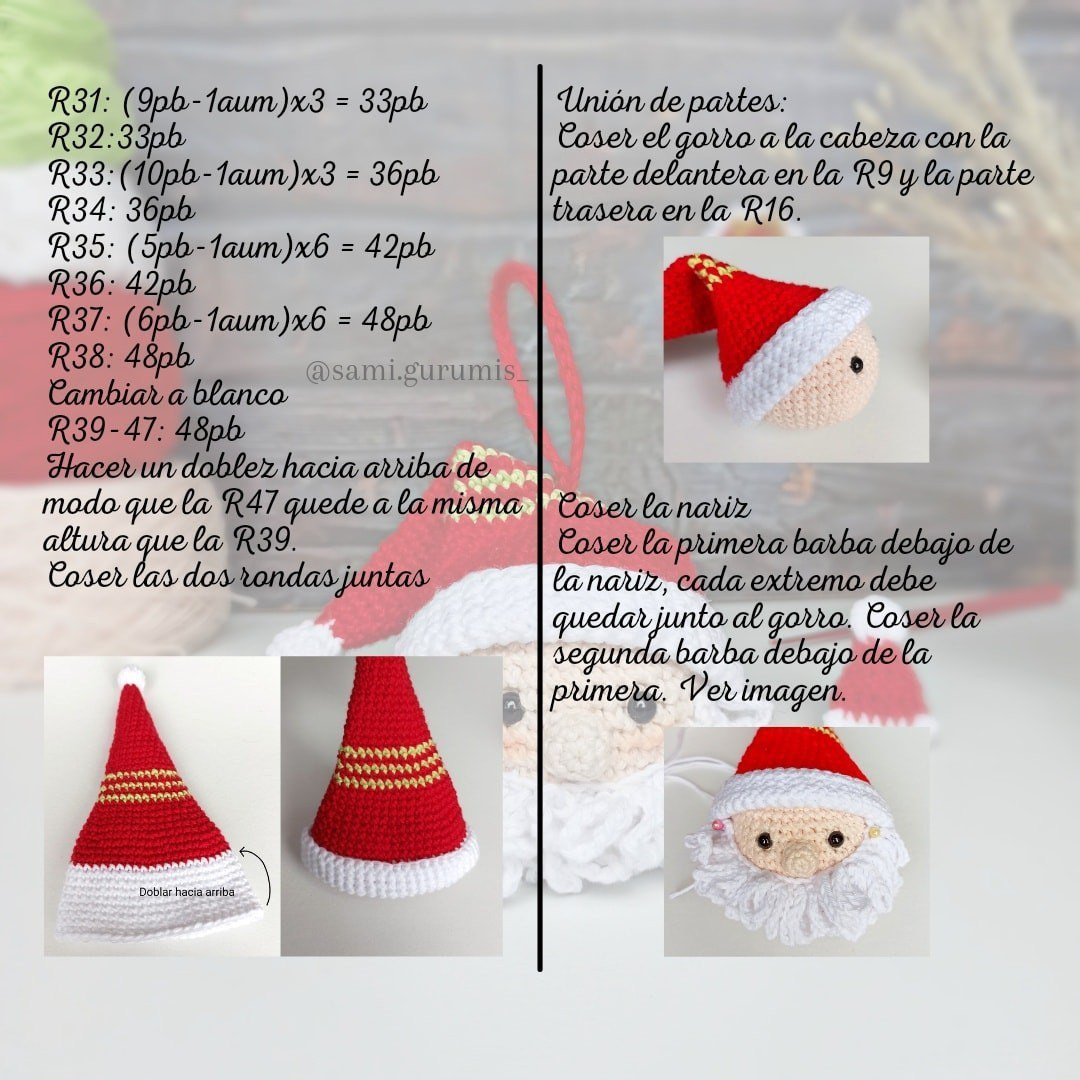 Crochet Pattern for Santa Claus Bauble - Free and Festive Design