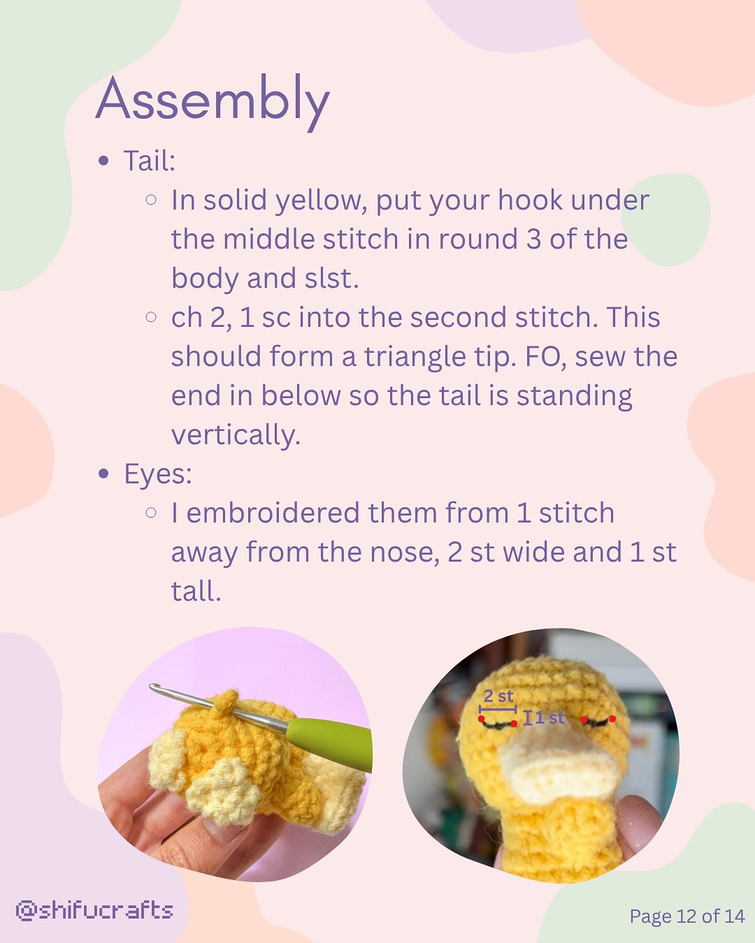 Crochet Pattern for Sleepy Psyduck Amigurumi