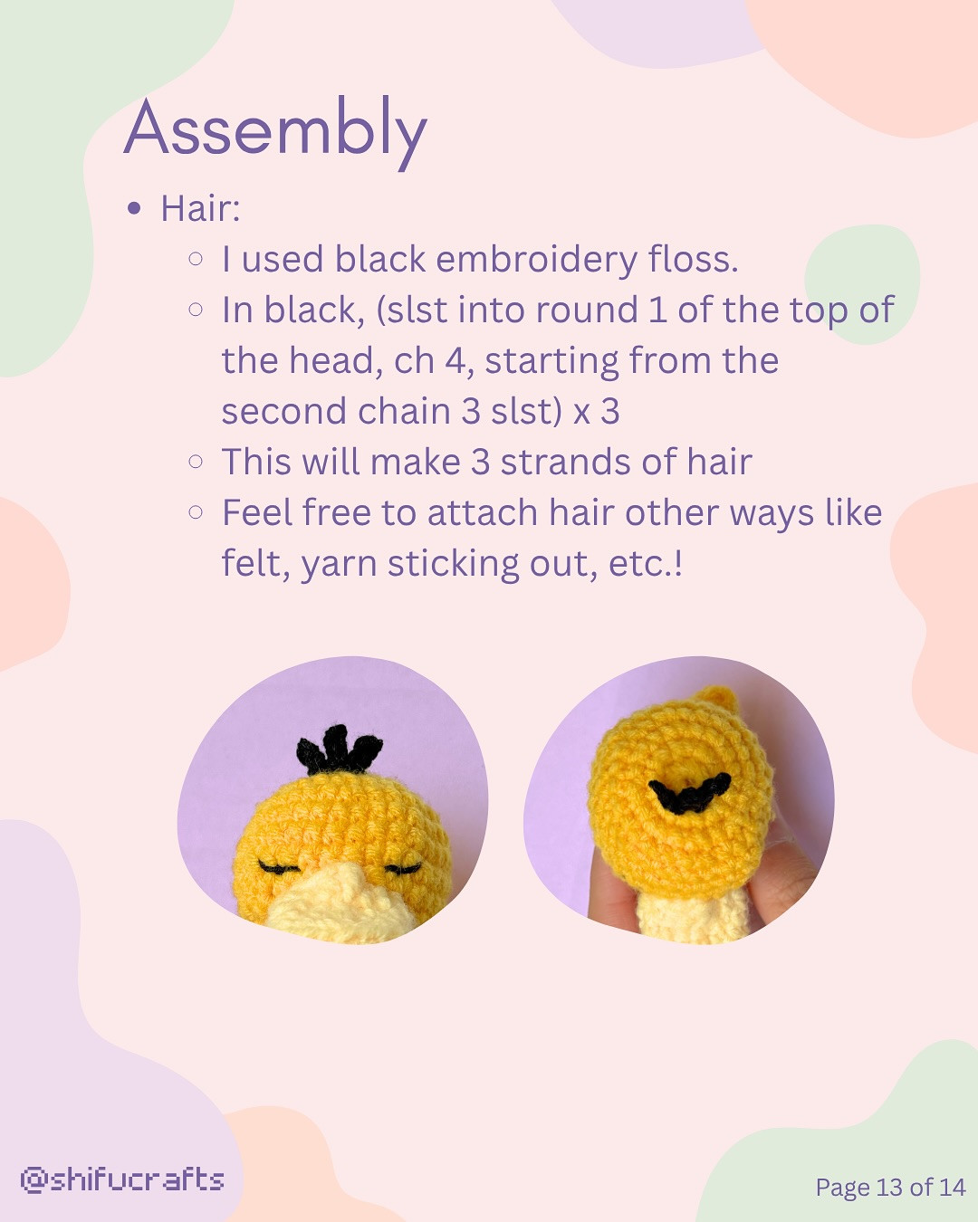 Crochet Pattern for Sleepy Psyduck Amigurumi