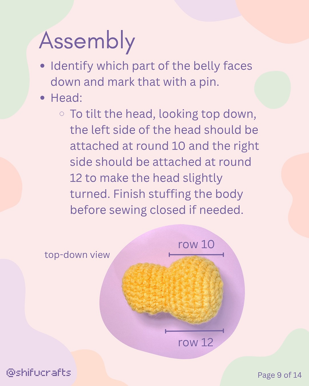 Crochet Pattern for Sleepy Psyduck Amigurumi