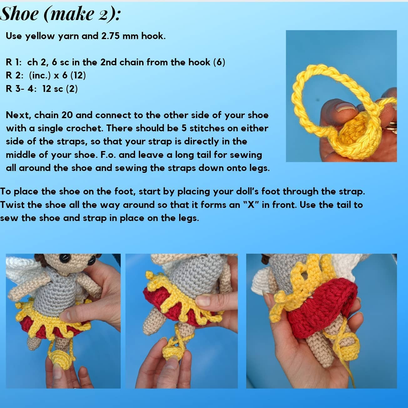 Crochet Pattern for St. Michael the Archangel Amigurumi Doll