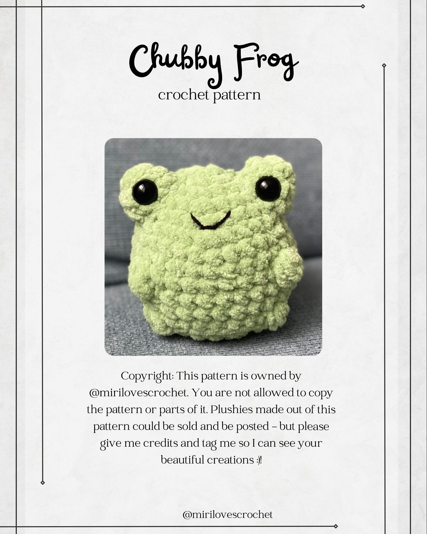Crochet Pattern Release: Easy Chubby Frog Amigurumi
