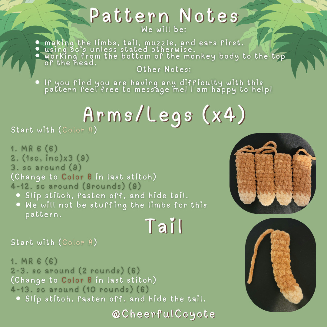 Crochet Pattern: Tator the Monkey - Easy and Fun Project