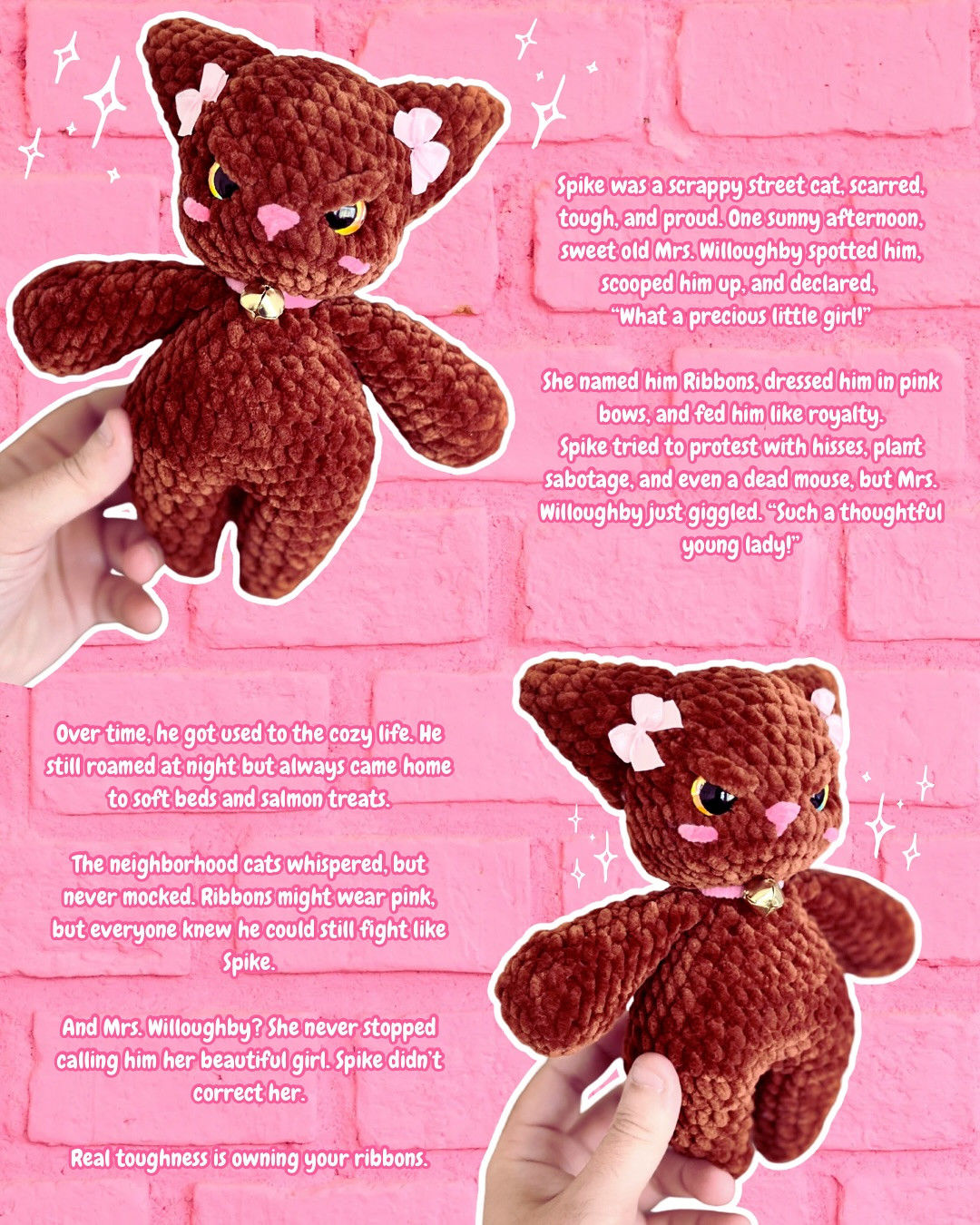 Crochet Pattern Tester Call for Ribbons the Tomcat Plush Toy