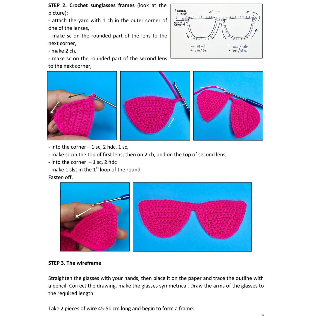 Crochet Pineapple Plushies with Sunglasses: Free Pattern Available