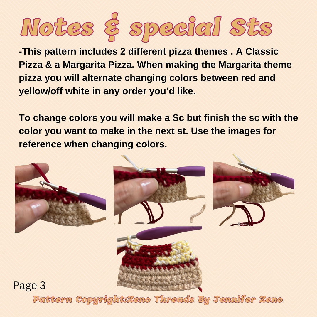 Crochet Pizza Key Cover Bag Charm Free Pattern and Tutorial