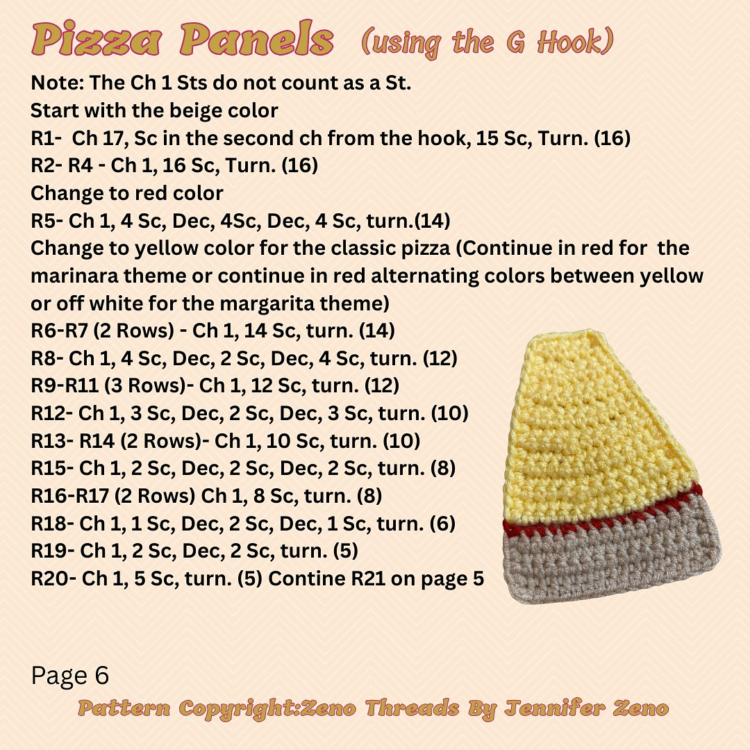 Crochet Pizza Key Cover Bag Charm Free Pattern and Tutorial