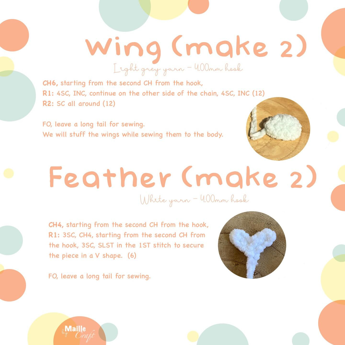 Crochet Round Fletchling Pattern for Beginners - Free Pattern