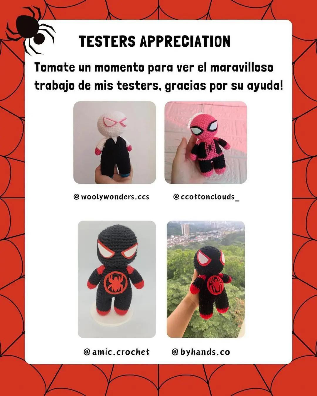 Crochet Spider Pattern with Materials and Abbreviations