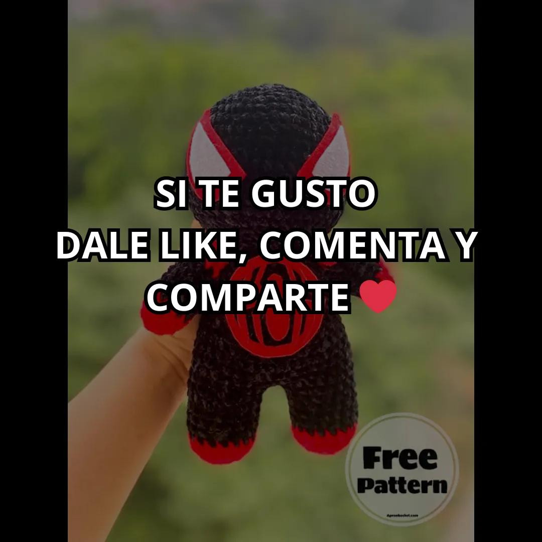 Crochet Spider Pattern with Materials and Abbreviations