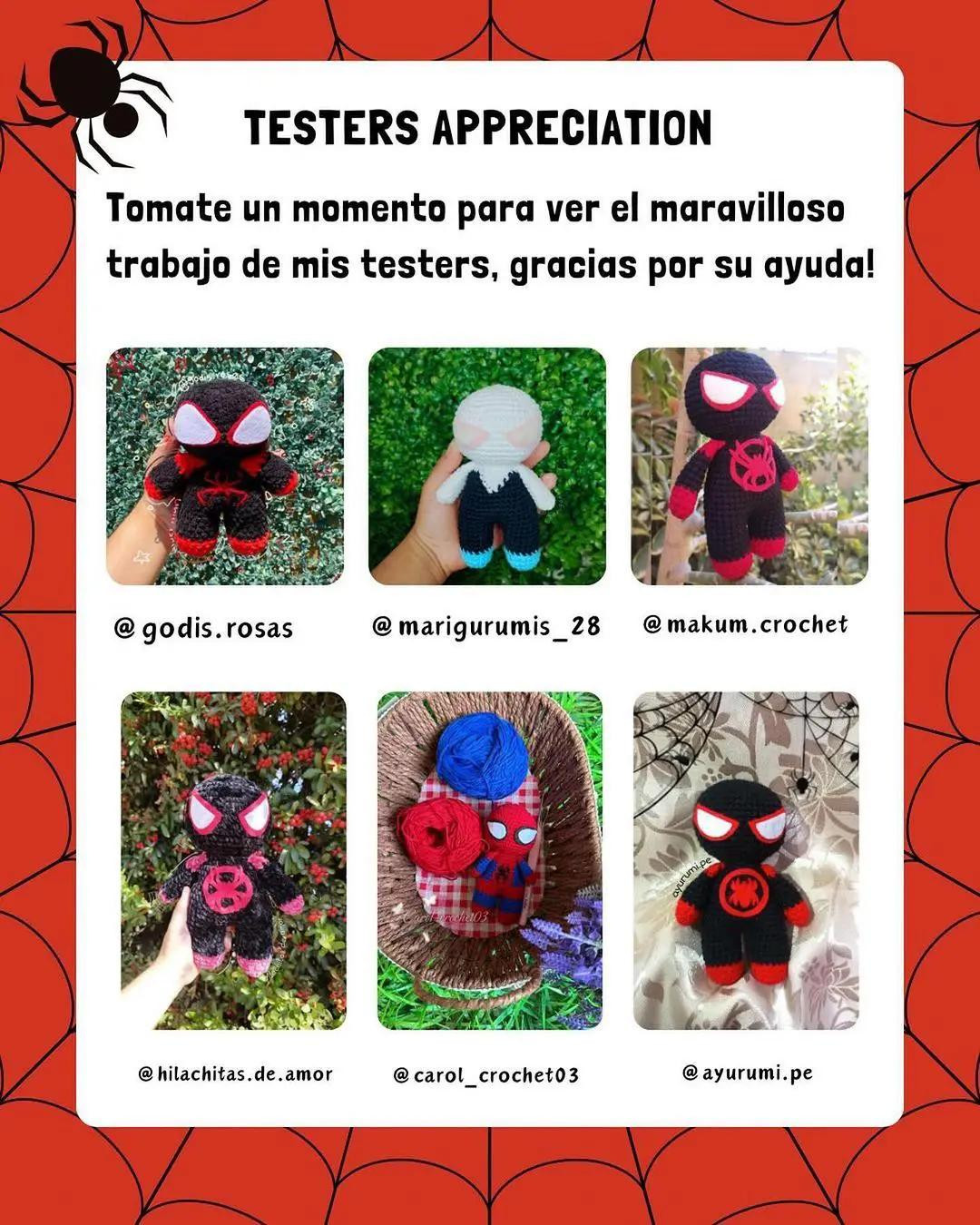 Crochet Spider Pattern with Materials and Abbreviations