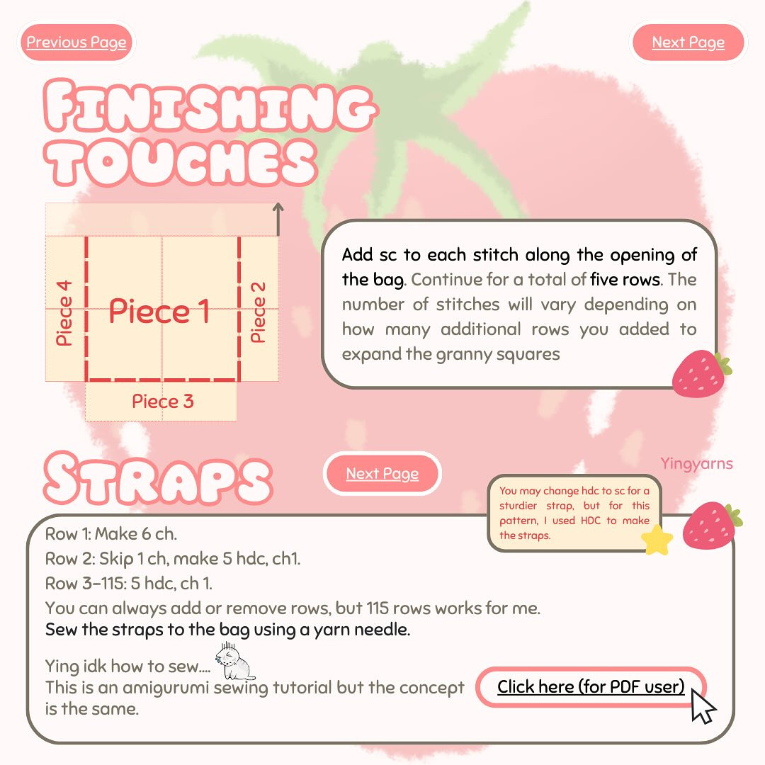 Crochet Strawberry Bag with Free Pattern - Perfect Summer Accessory