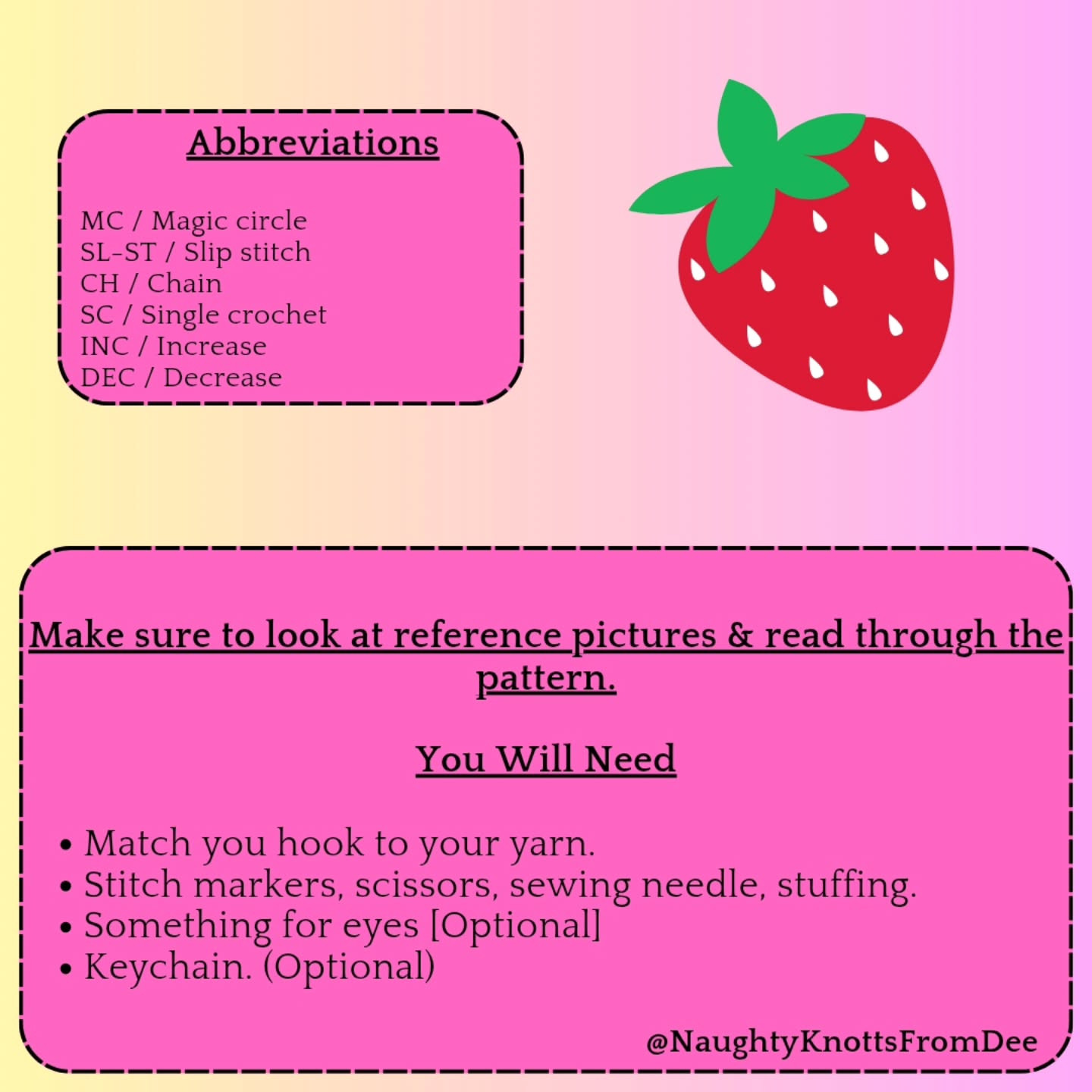 Crochet Strawberry Pattern: Easy and Free Tutorial