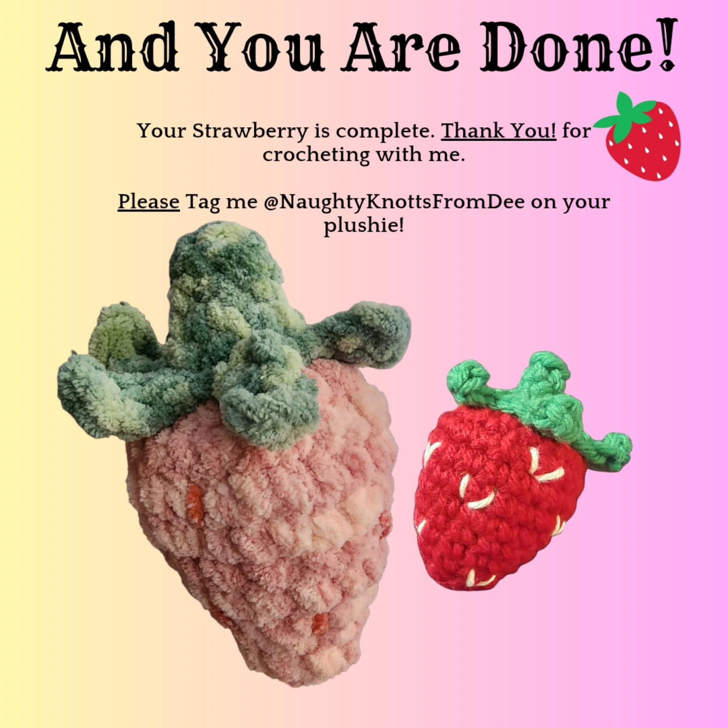 Crochet Strawberry Pattern: Easy and Free Tutorial