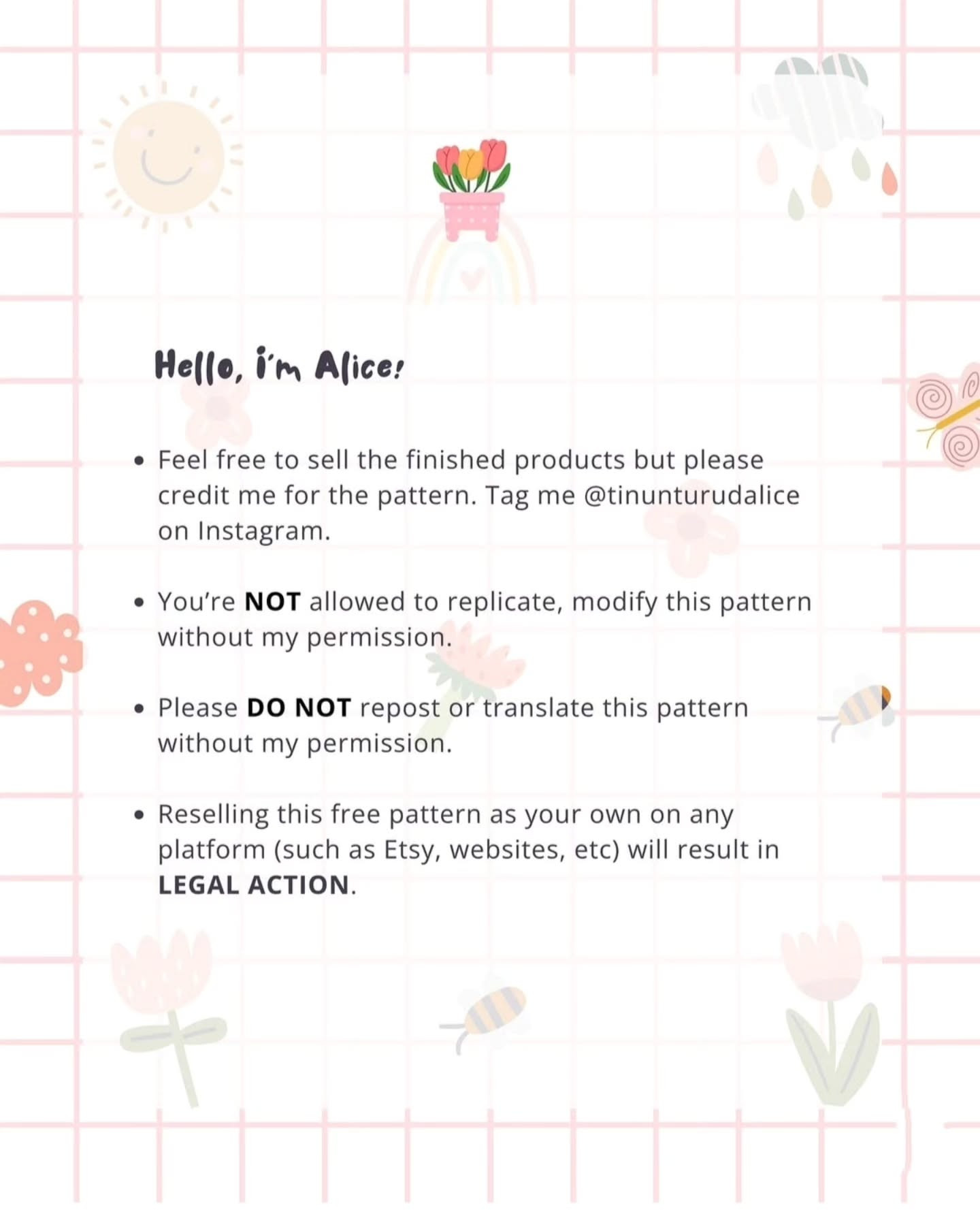Crochet Tulip Flowers in a Pot Pattern for Beginners