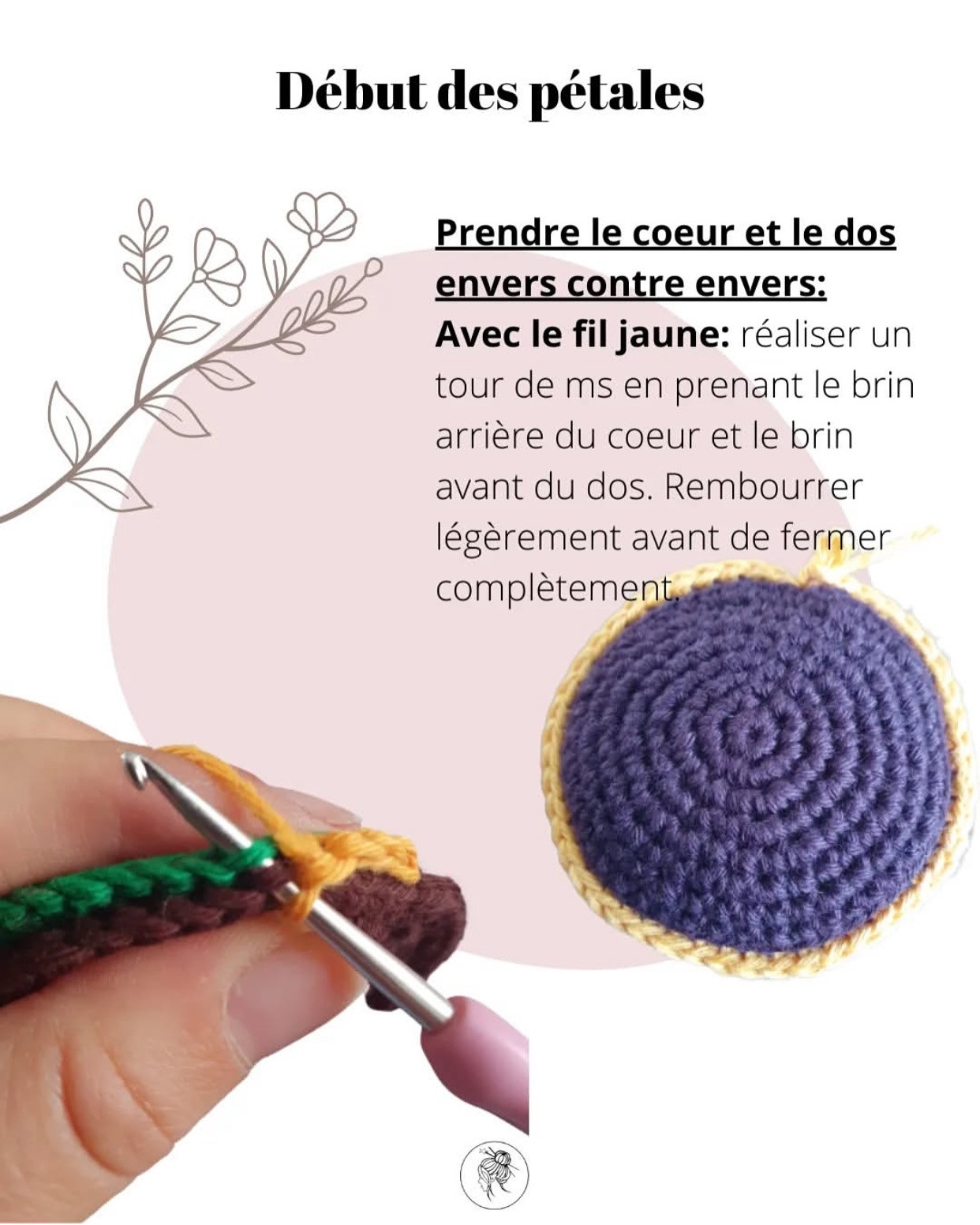 Crochet un tournesol lumineux en quelques étapes faciles