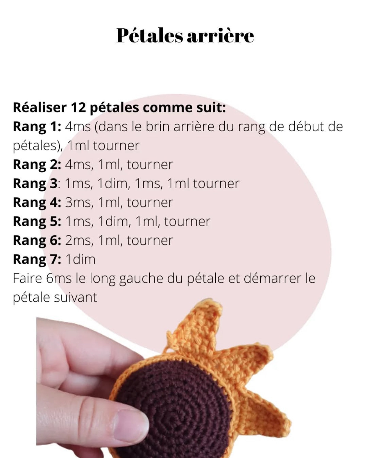 Crochet un tournesol lumineux en quelques étapes faciles