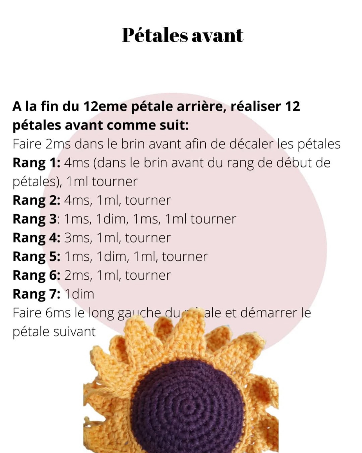 Crochet un tournesol lumineux en quelques étapes faciles