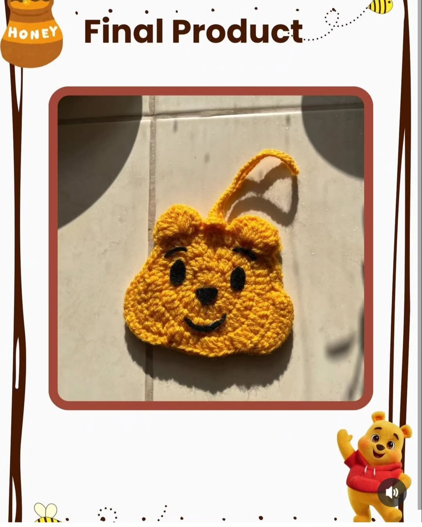 Crochet Winnie the Pooh Pouch Pattern Tutorial