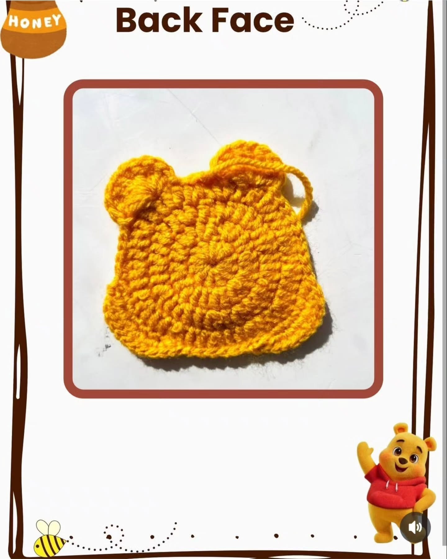 Crochet Winnie the Pooh Pouch Pattern Tutorial
