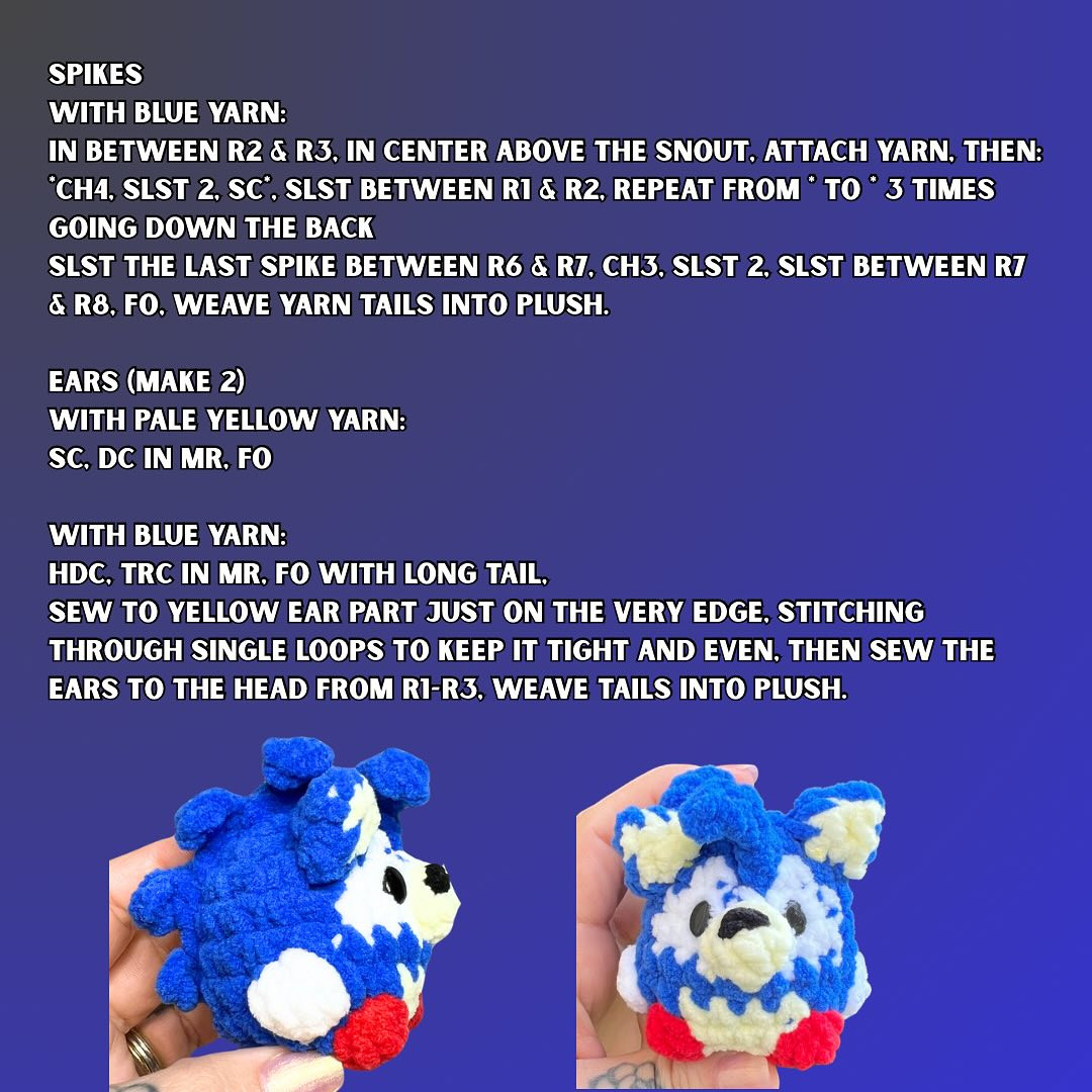 Crochet Your Own Adorable Blue Hedgehog With This Easy Pattern