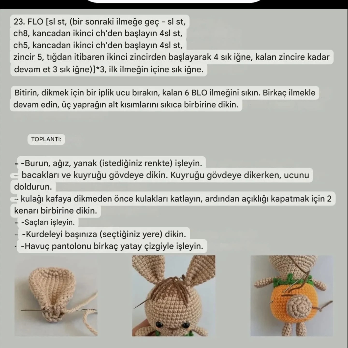 Crochet Your Own Adorable Bunny in Carrot Pants Pattern