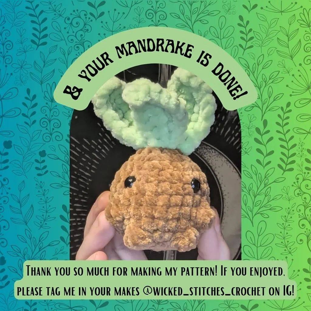 Crochet Your Own Adorable Mini Mandrake with This Free Pattern