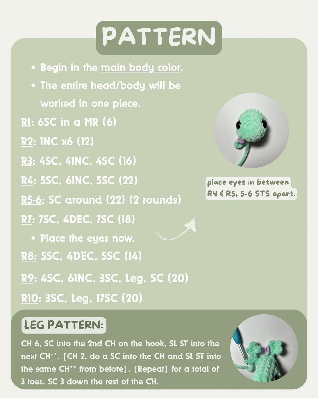 Crochet Your Own Carmie the Chameleon with Free Pattern