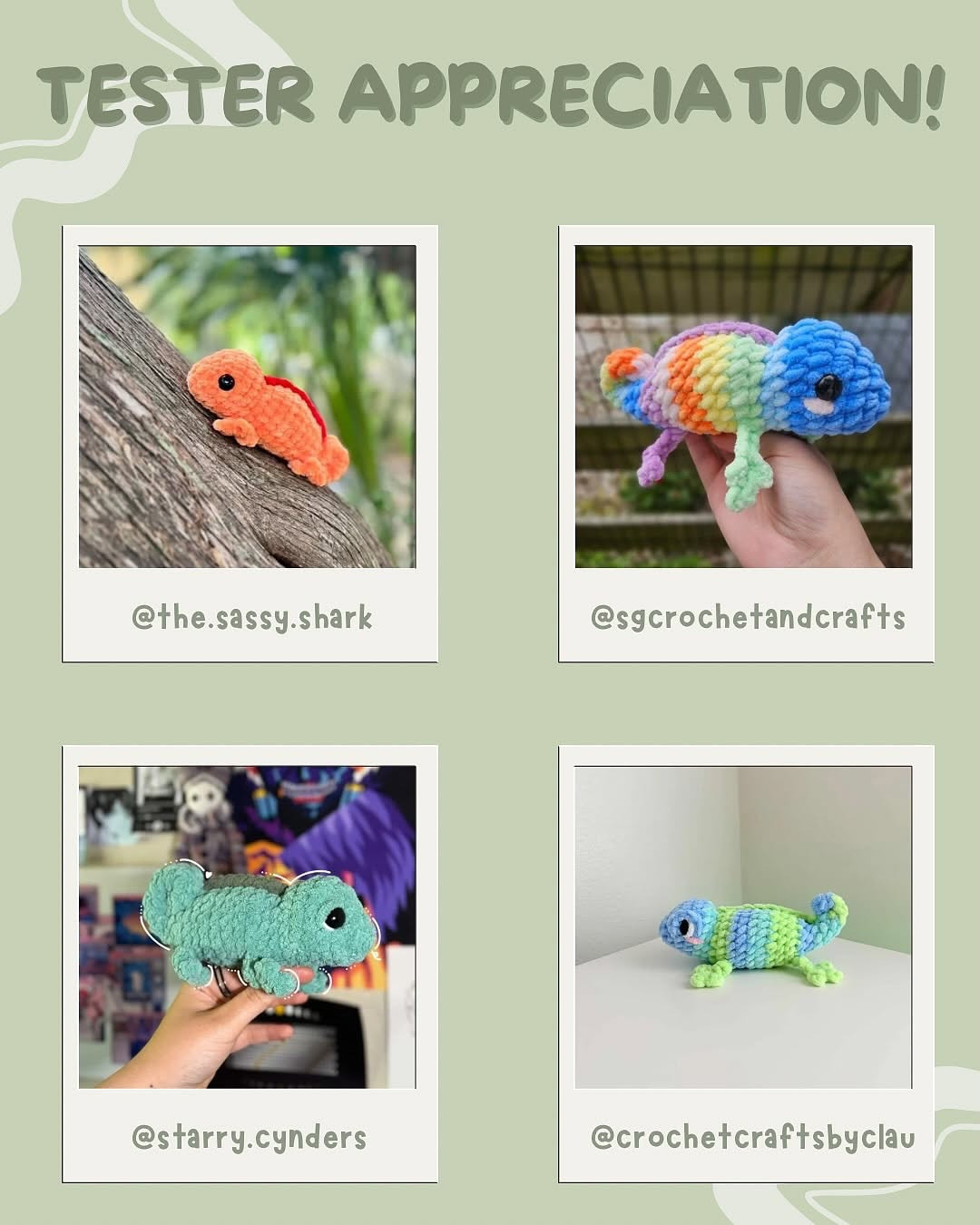 Crochet Your Own Carmie the Chameleon with Free Pattern