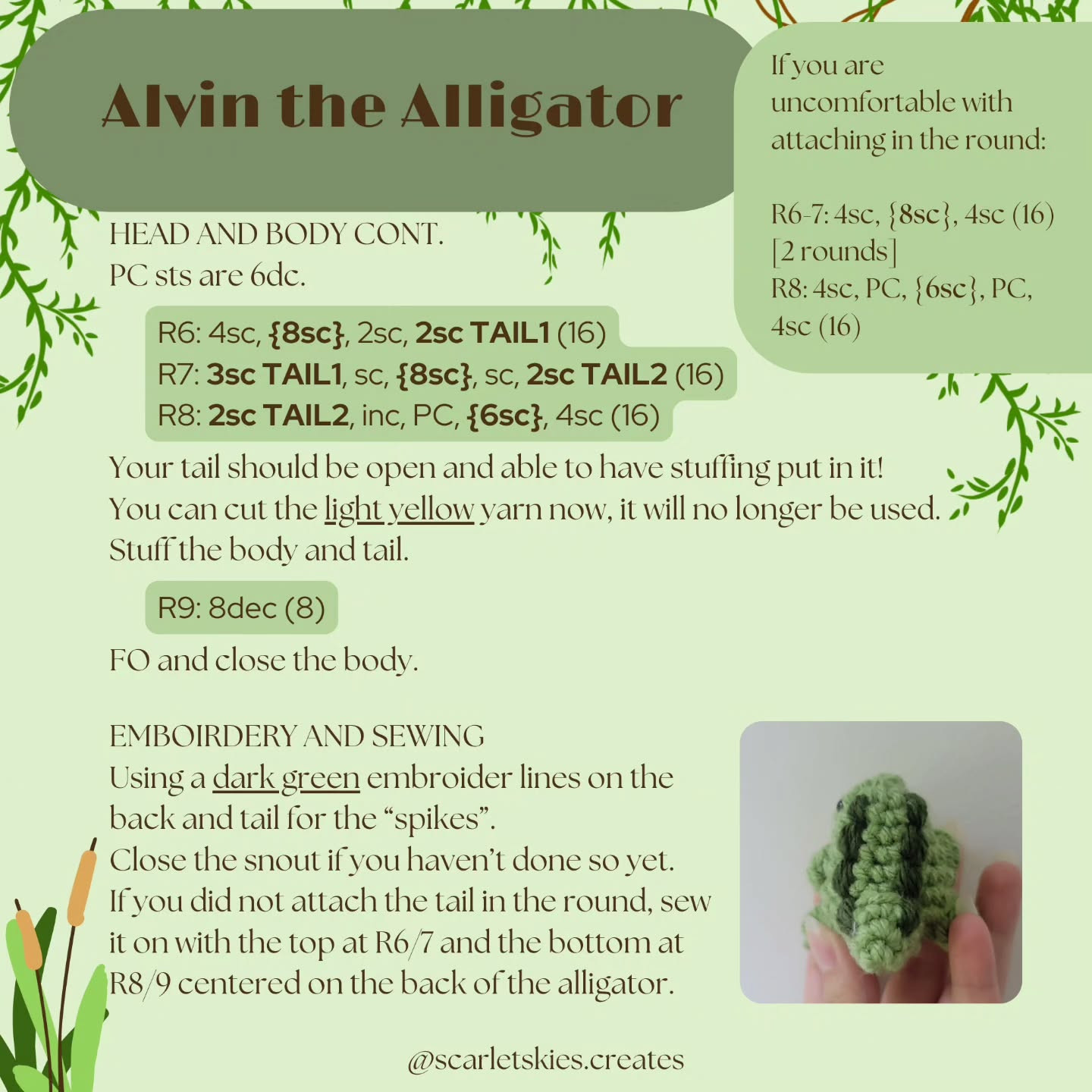 Crochet Your Own Cute Alligator with This Free Pattern