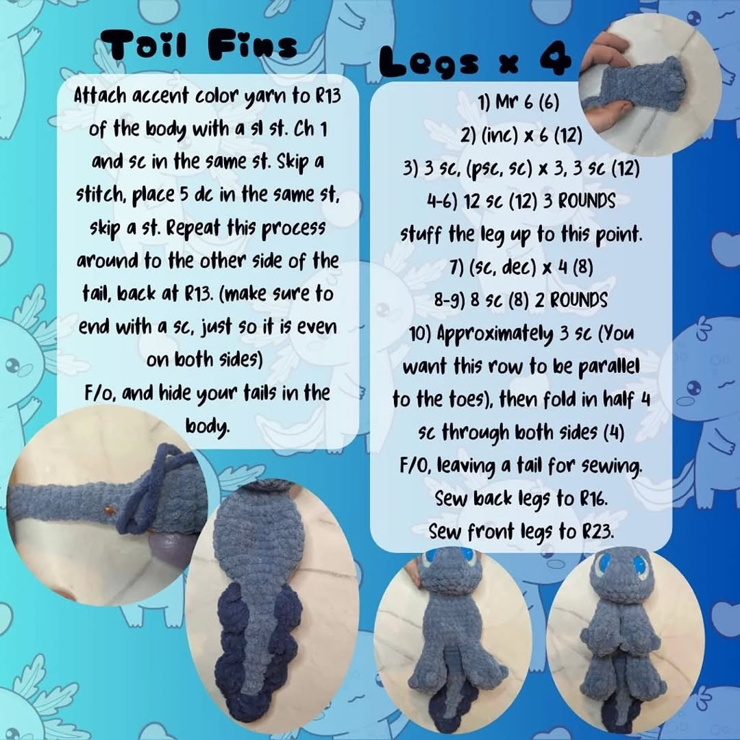 Crochet Your Own Cute Axolotl Plush with This Pattern