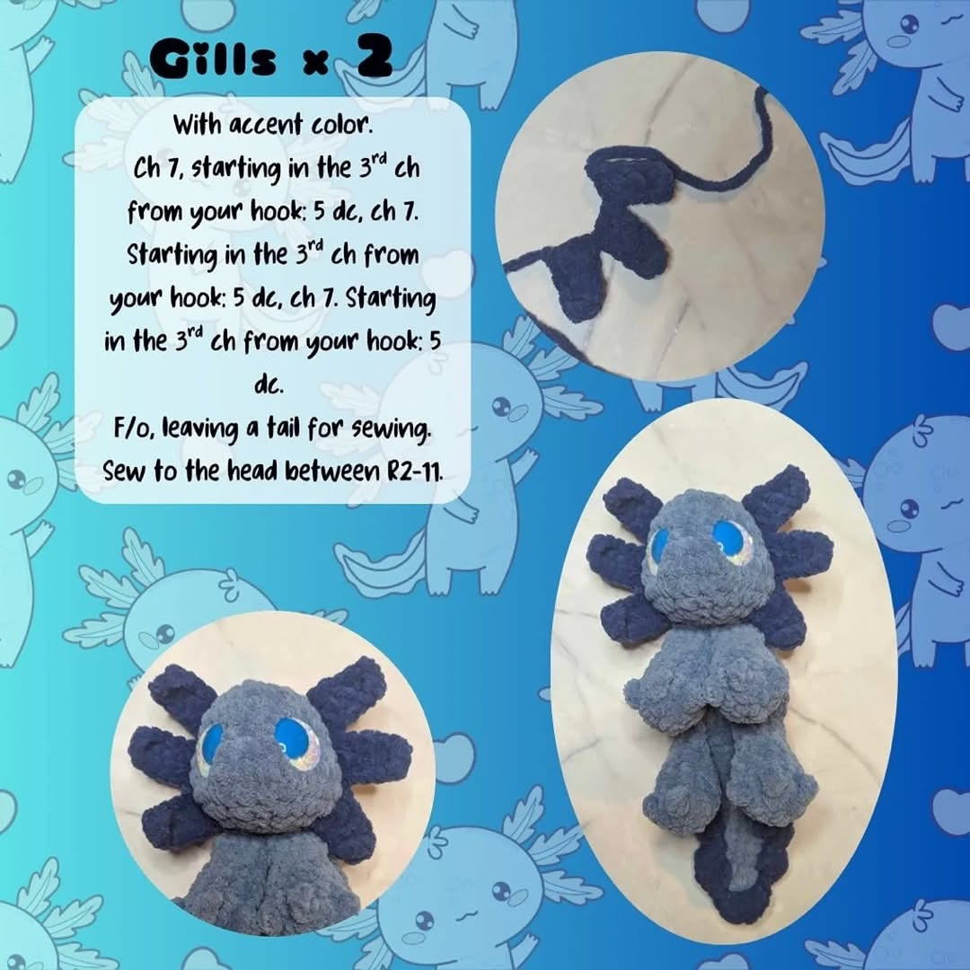 Crochet Your Own Cute Axolotl Plush with This Pattern